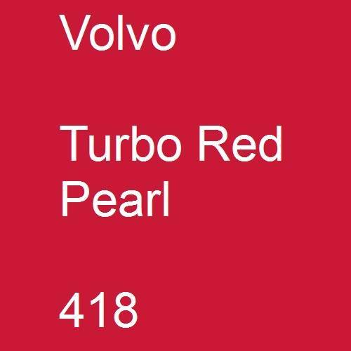 Volvo, Turbo Red Pearl, 418.